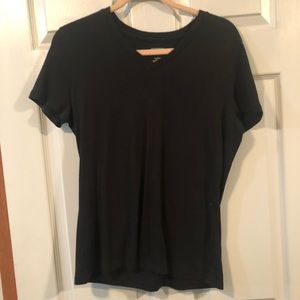 Basic black v-neck